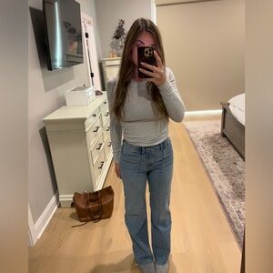 Abercrombie “the 90s relaxed Jean High Rise”